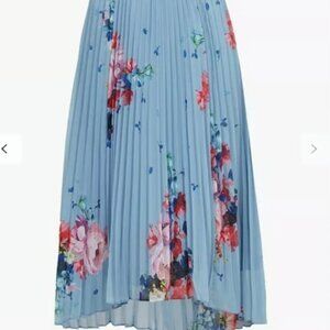 Ted Baker Harrpa Raspberry Ripple Pleated Midi skirt light blue US size 6